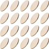 100pcs/lot Unfinished Wood Oval Slices Discs Natural Rustic Wooden Cutout Wood Craft Supplies for DIY Craft Wedding Christmas