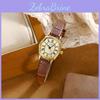 Gedi Vintage Roman Style Small Leather Watch With Water Resistance For Women
