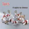 2019 New Christmas Decoration Simulated White Deer Home Decoration Elk Animal Model