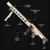 Gun Building Block 1886+ Pcs Manually Loaded Shooting Blaster Model Kit with Motors Motorized Military MG42 Maschinengewehr Wea