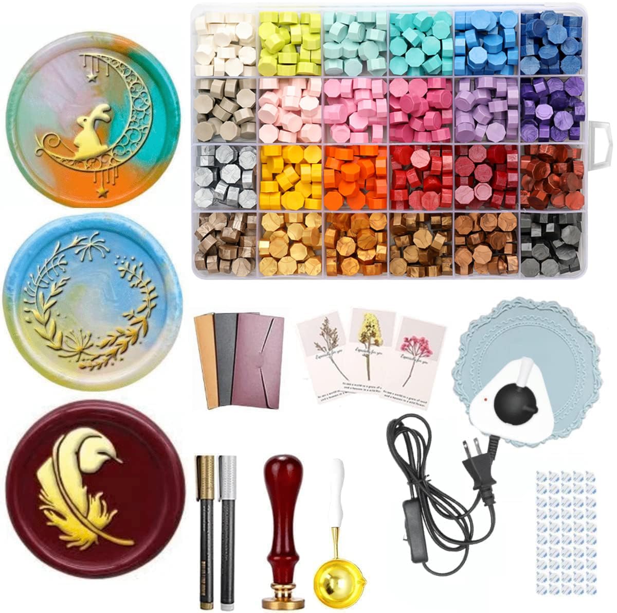 

Kandar Sealing Wax Set Author Recommended Full Stamp Wax Large Letter Instruction Manual Included A [Expert & All-in-One Set] Head, Seal, Quantity,