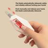 Magnetic Box Opener Cutter Safety Round Head Letter Envelope Opener Portable Unpacking Tool with Automatic Rebound Design
