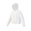 Fila Solid Color Hooded Long Sleeve Woven Jacket Women jackets A11W621714F-WT
