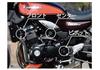 POSH FAITH Motorcycle Frame Center Cap for Z900RS/CAFE (2018-2024), Black, 132375-06