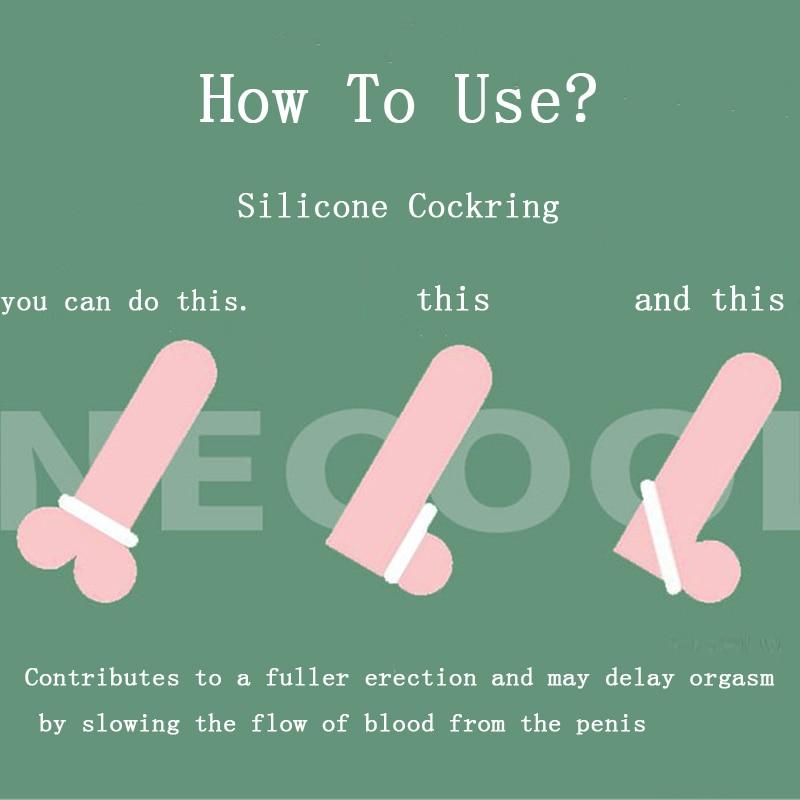 5PCS Silicone Penis Attachments Cock Ring Male Ejaculation Delay Chastity Device Penis Enlargement Cockring Sex Toys for Men Gay