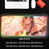anime guitar girl Mouse Pad RGB Gaming Mousepad Big LED Pad PC Desk Mat Luminous Mouse Pad Large Keyboard Mats Table Rug With