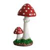 Miniature Mushroom Figurine Resin Craft Decorative Garden Figure For Tabletop Display And Plant Pot Accessories