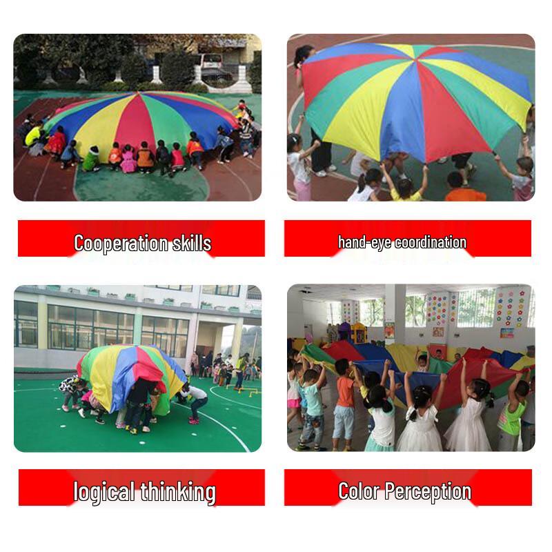Rainbow Play Parachute for Kids