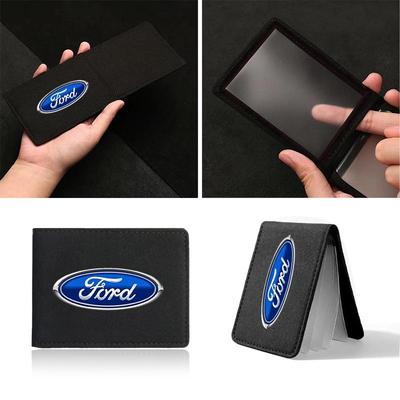 Car Driver License Cover Suede Anti-Fur Car Driving Documents For Fiesta MK7 Mondeo MK4 ST Focus MK1 MK2 MK3 Focus 2 3 4