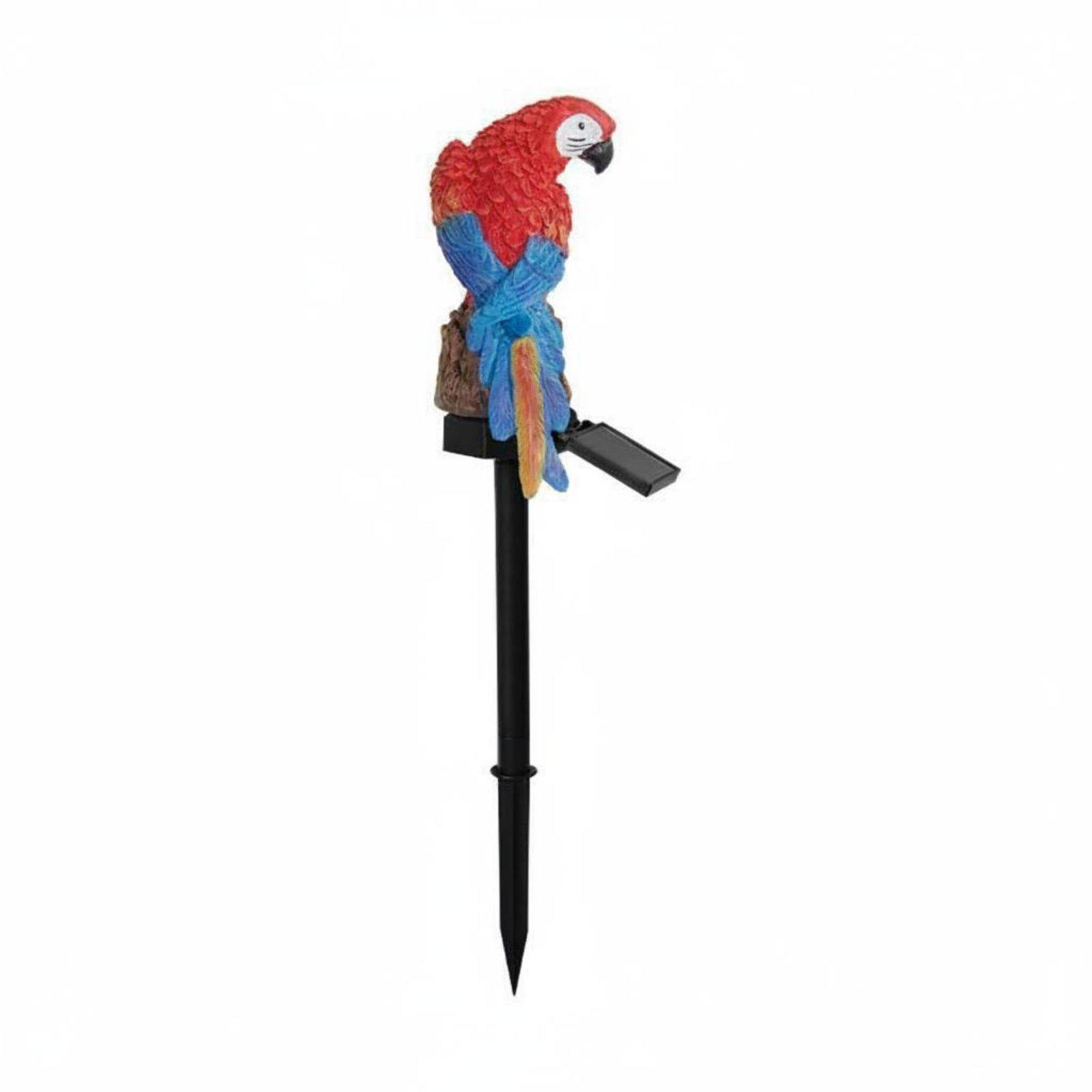 Solar Parrot Lawn Lamp Resin Animal Stake Light Outdoor Landscape Decorative Ground Light for Garden Yard Pathway Lighting