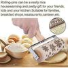 Embossed Rolling Pin Wooden, 3D Engraved Rolling Pin, Natural Safe Wood Roller
