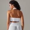 New Sexy Back Yoga Seamless Quick Drying Sports Neck Bra For Women, Running Fitness Yoga Vest For Women