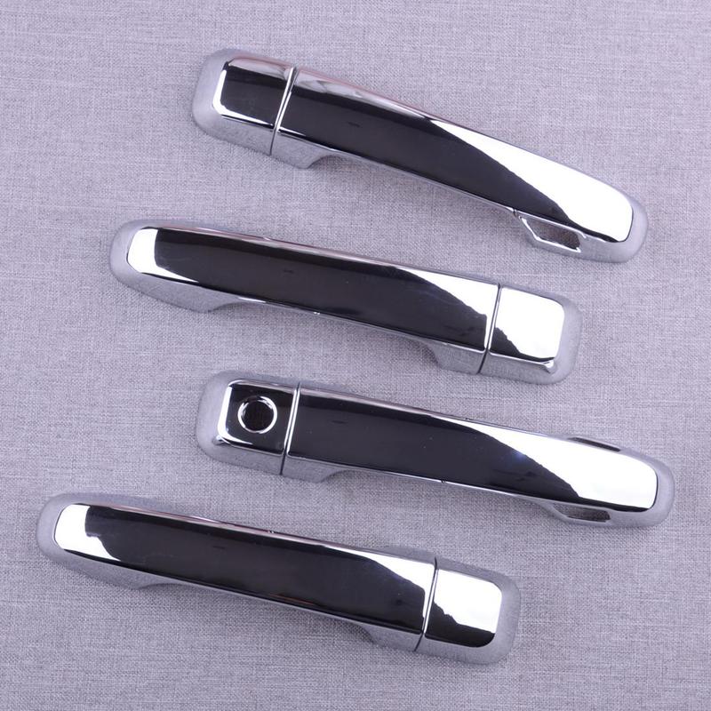 Car Exterior Door Handle Cover Trim Set With Smart Entry Fit For Toyota Land Cruiser Prado Lexus GX460