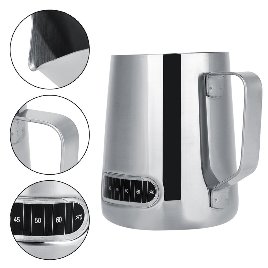 600ml Stainless Steel Milk Frothing Pitcher Espresso Coffee Cup Mugs with Measurement