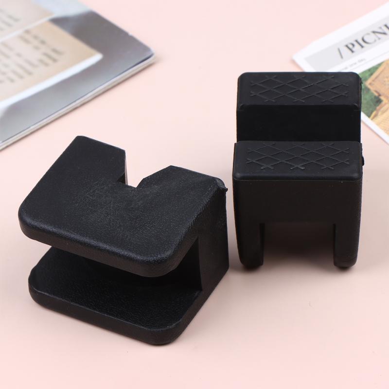 Car Jack Rubber Pad Car Slotted Lift Jack Stand Rubber Pads Universal Repair Tools Frame Protector Adapter Jacking Tools 1/2Pcs