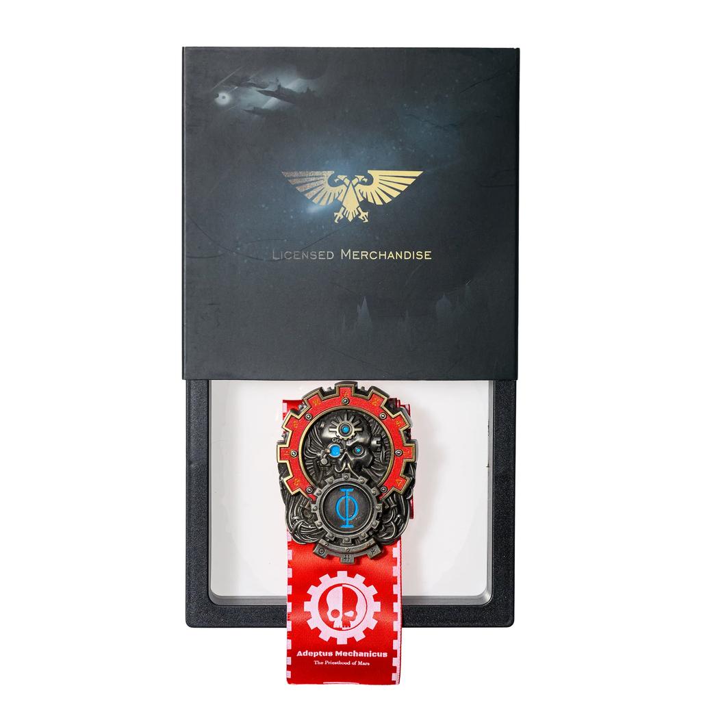 Starforged Star Casting, Spilla Periferica Warhammer 40K Ciondolo Collezione Gruppo di Battaglia Emblema della Religione del Dio Meccanico