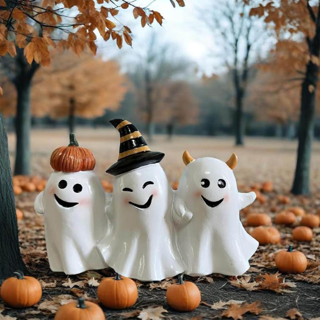 Halloween Horror Decor, Spooky Resin Statue, Halloween Figurines Gnomes Decorations For Home Outdoor Yard, For Indoor Porch Decor