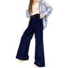 Korean Version of Double-button Wide-leg Jeans for Women's Spring and Autumn New Trendy Fashion and Thin Straight Floor-mopping Jeans