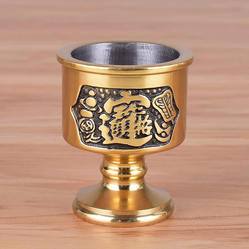 Feng Shui Water Cup, Good Luck Water Cup, Copper Cup, Feng Shui Item, Feng Shui Ornament, Interior Decoration, Feng Shui Item, Fortune Prayers,