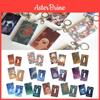 Elegant Clear Abs Plastic Genshin Impact Card Holder Keychain Pendant Highlighting Klee Mona Hutao Xiao Ganyu Sayu Ning