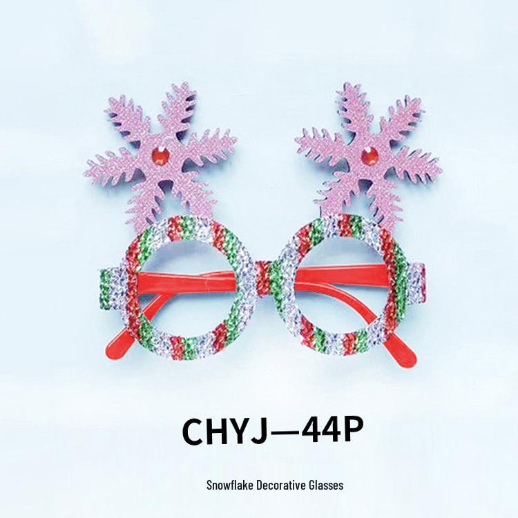 Kreative Weihnachtsbrillen - Weihnachtsmann, Schneemann, Geweih für Erwachsene & Kinder