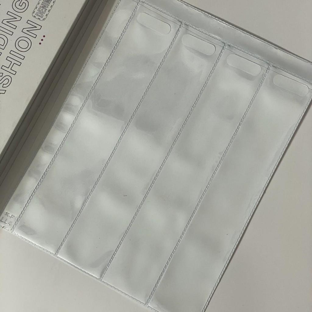 Zippered 4-Compartment PVC Notions Bag - White