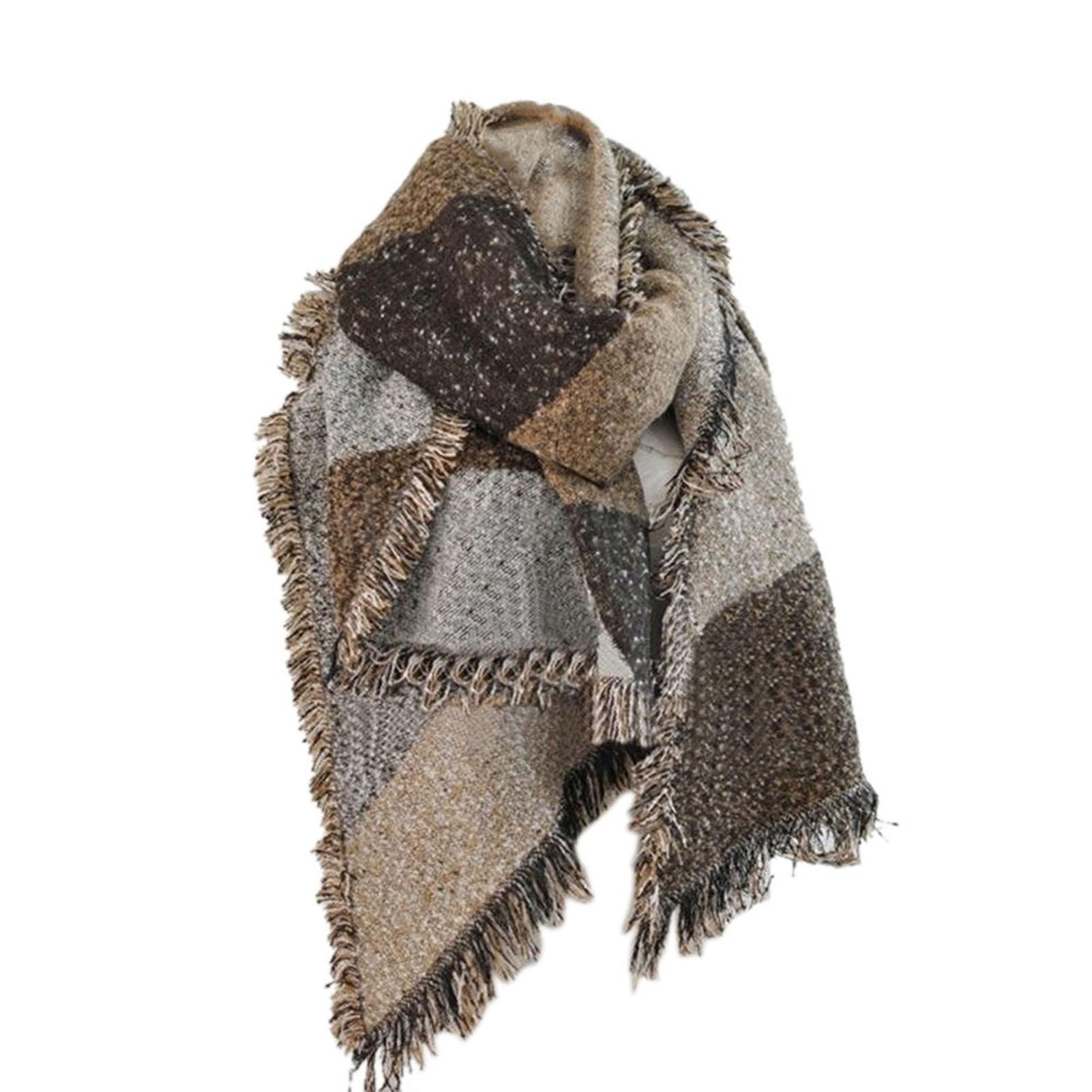 

Cashmere Unisex Long Jersey Knit Scarf Ultra Soft Warm Winter Accessories n And Women Winter Scarf кофейный