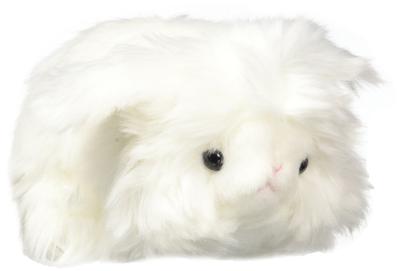 Momo das Angora-Kaninchen Plüschtier, Mittelgroß, Weiß