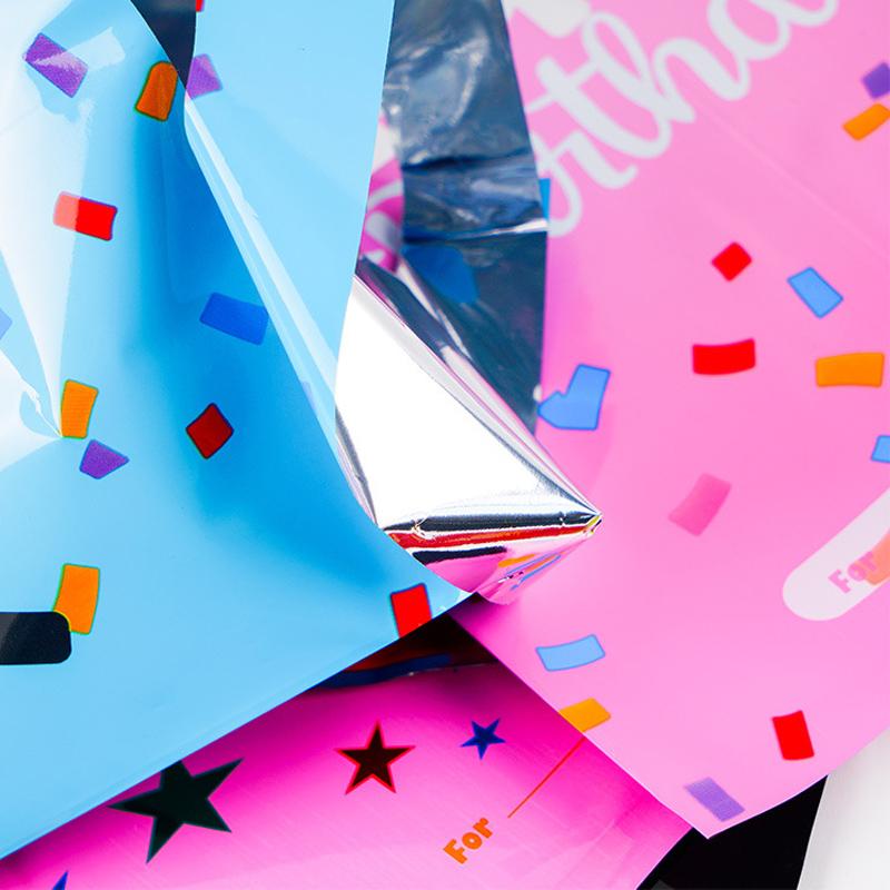 10/20/30pcs Birthday Party Gift Aluminum Wedding Candy Plastic Snack Bags Gift Packaging Holiday Return Bags