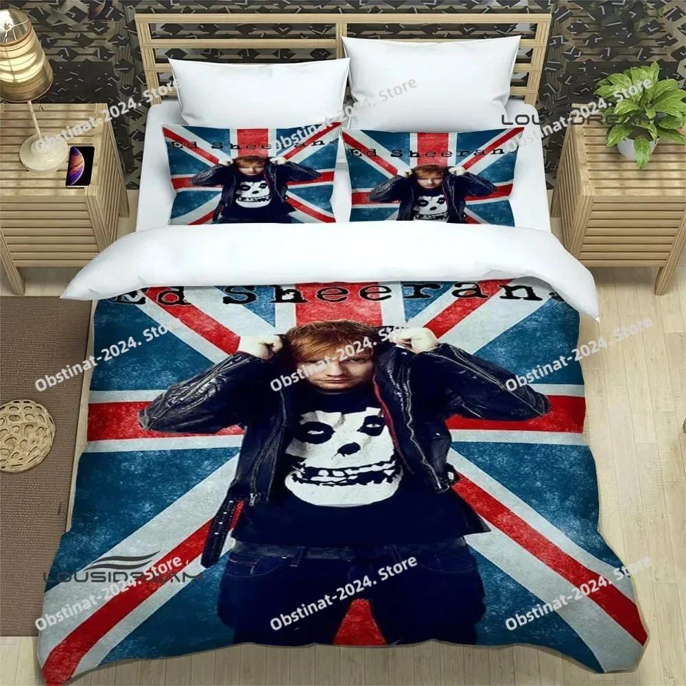 Top Singer Ed Sheeran Bedding Set Duvet Cover Full Queen King Size Pillowcase Bed Printed Bed Set Aldult Kid Bedroom Single Twin