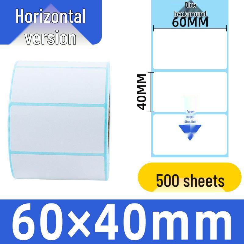 Durable 100x100 Self-Adhesive Thermal Label Paper for Supermarket Barcodes & Express Waybills