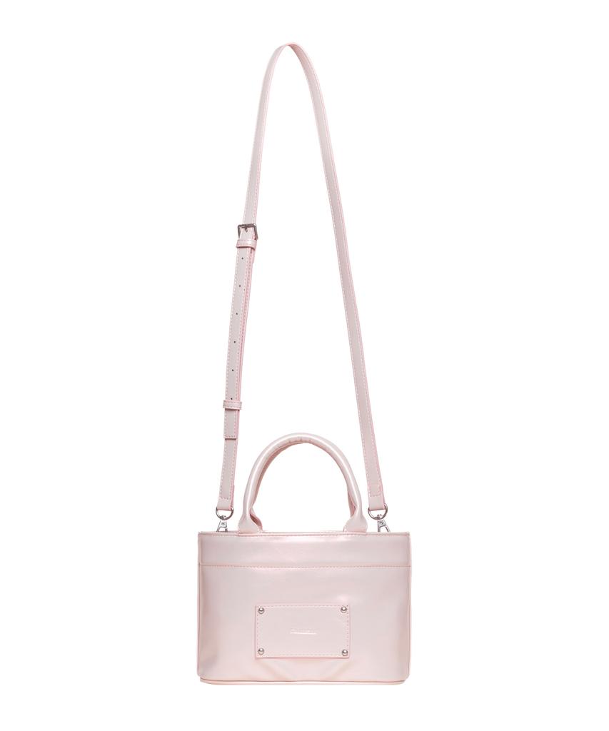 Raiment Stud Patch Macaroon Bag_Shining Pink