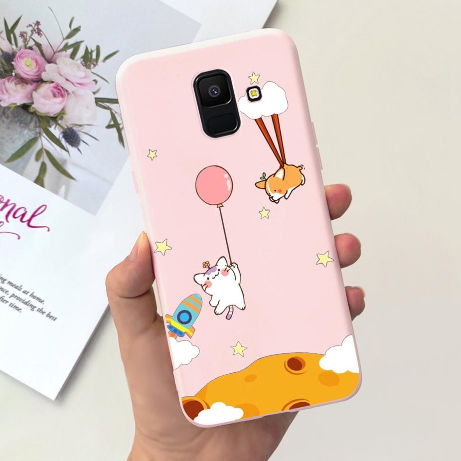 For Samsung Galaxy A6 Plus 2018 Case SM-A605F Cute Dinosaur Cartoon Cover Soft TPU Phone Case For Samsung A6 2018 A600F A6+ Bags