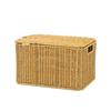 Imitation Rattan Weave Storage Basket with Lid