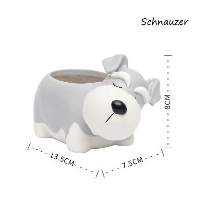 

Cute Puppy Corgi Planter for Succulents Plants, Decorative Dog Flower Pot Container for Mini Bonsai Home Tabletop Decor