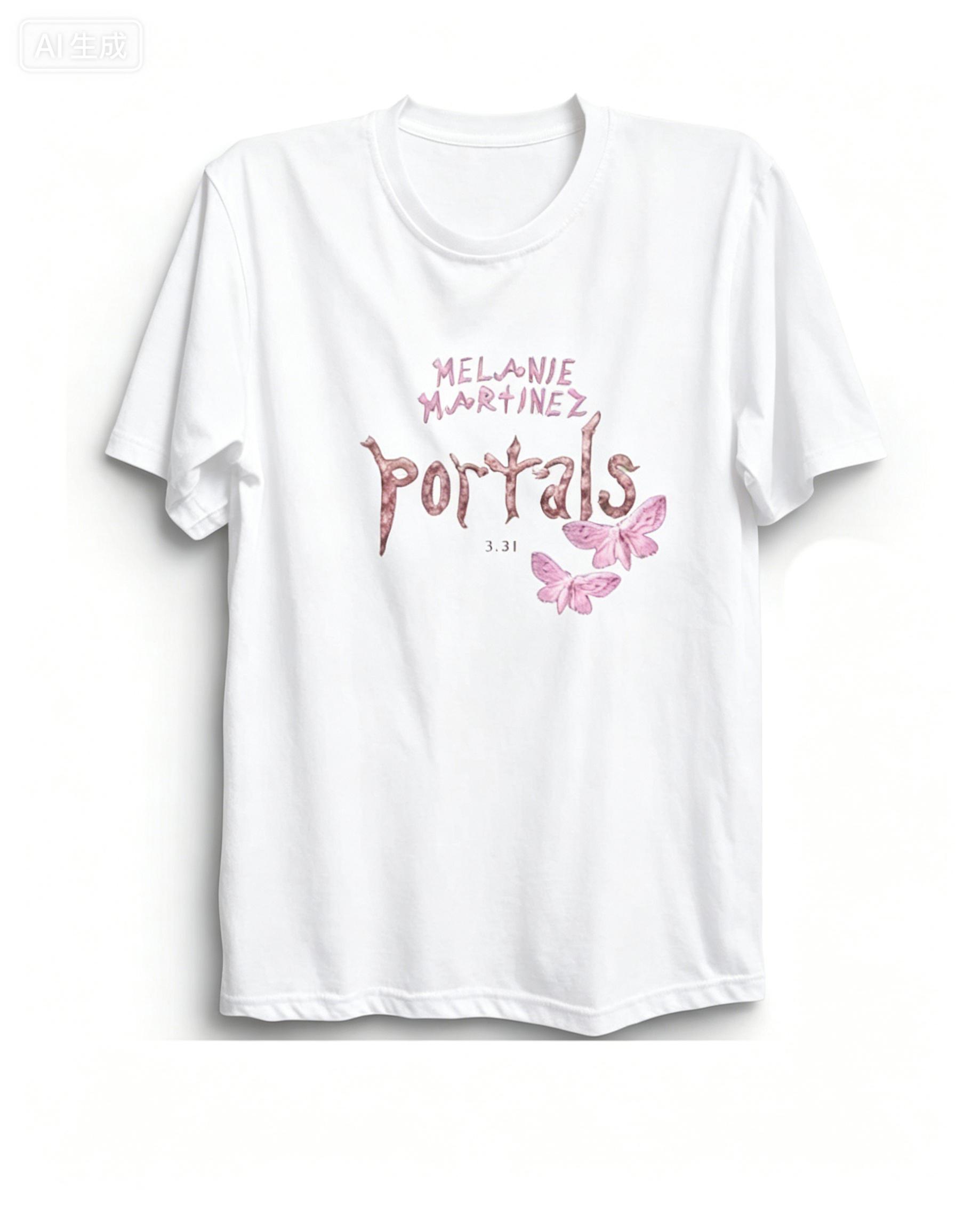

2026 New Summer Melanie Martinez Portals Tour T Shirt Anime Kawaii Teeshirt Short Sleeve Cartoon Cotton Tshirt High Quality 2XL
