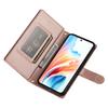 For Xiaomi Poco M7 4G (EU) (171mm) Case Zipper Pocket Wallet Leather Phone Cover with Straps