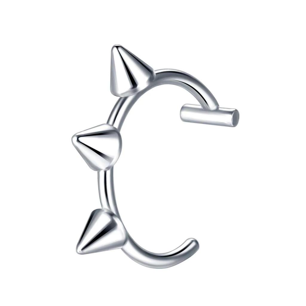 Trendy No-Punch Fake Lip Ring Clip - Hole-Free Piercing Jewelry