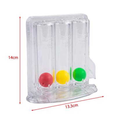 3 Balls Breathing Exerciser Lung Function Improve Trainer Respiratory Spirometry