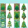 Adorable Cartoon Christmas Tree Stickers For Kids Interactive Playtime Fun Pack Of 12