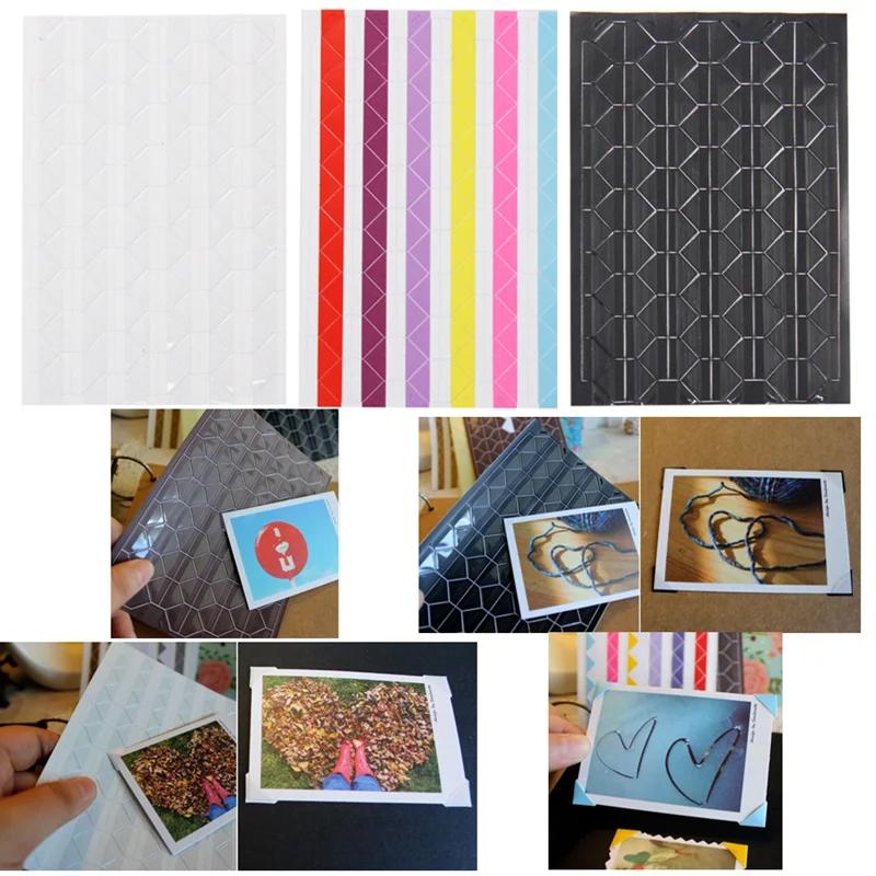 Wholesale 1 Sheet=102 Pcs Instax Mini High Hand-made Material Album Decor Sticker Retro Pvc Photo Album Photo Corner