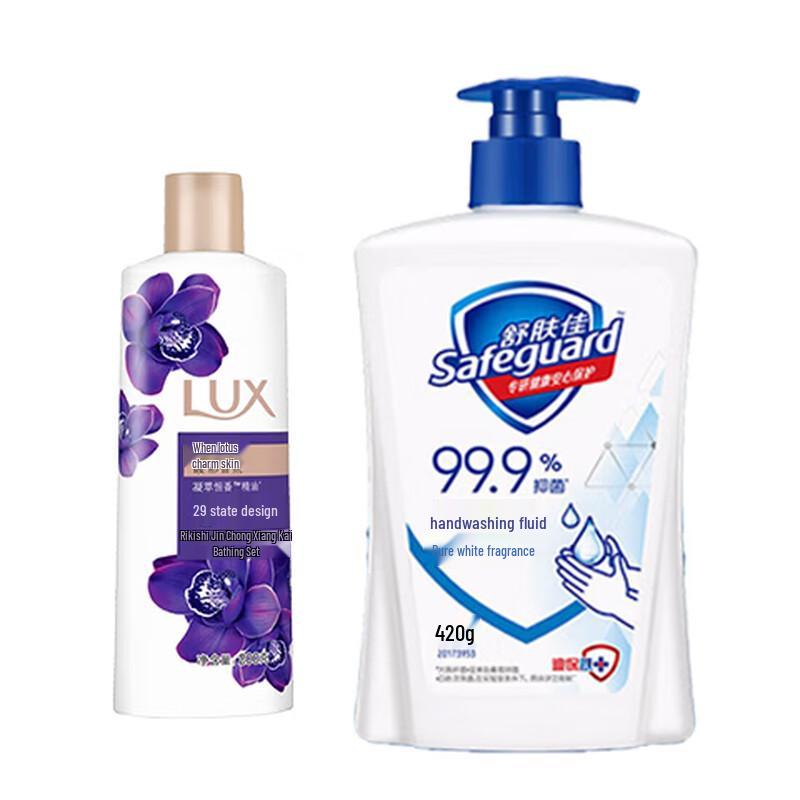 

Lux Scented Body Wash & Safeguard Hand Soap Bundle