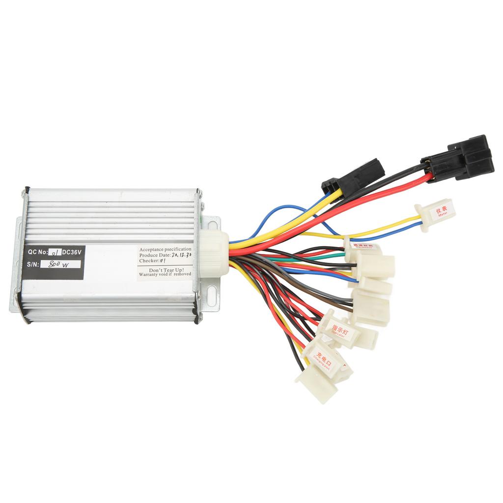 DC Motor Speed Controller 800W Overcurrent Protection Aluminum Alloy Electric Bike Brush Controller 36V