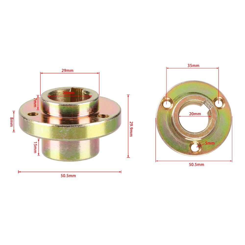 ATV Wheel Drive With Axle Hub Adapter for 50CC-110CC Kart Hub Flange 35mm 3-Hole Rear Axle Brake Disc Sprocket Mount Parts