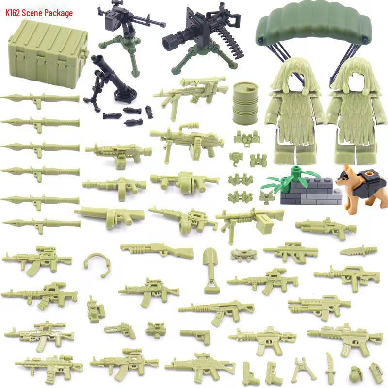 "Military Building Blocks: Camouflage Special Forces & SWAT Weapons Set"
