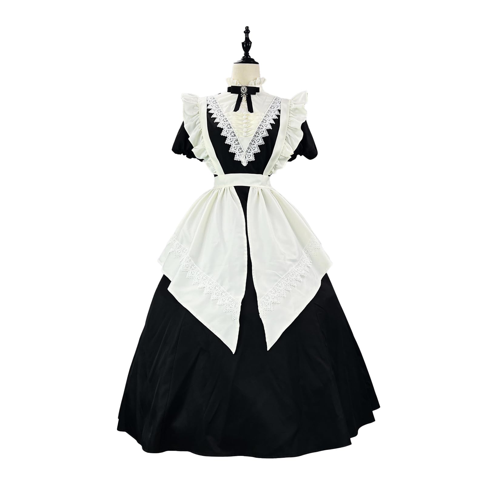 [CR ROLECOS] Maid Costume, Gothic Sister Dress, Nun Style, Plus Size, Cute Maid Uniform, Halloween Costume, Women s Maid Cosplay, Cafe, Photo Shoot, S