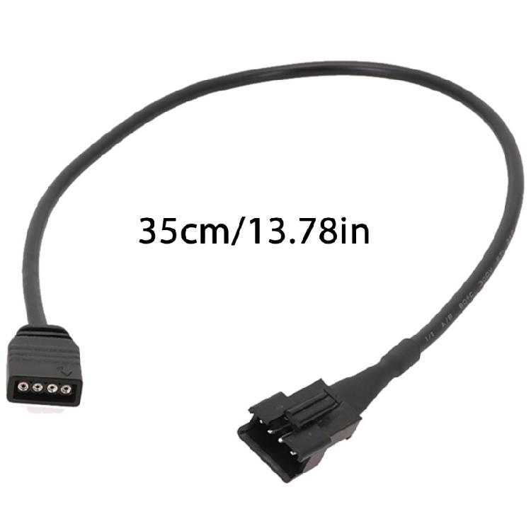 ARGB-Verlängerungskabel 5V12V 4-Pin auf SM4-Pin Buchse ARGB-Verlängerungskabel für DEEPCOOL/Lian Li PC-Gehäuse SM4-Pin Buchsenadapter