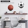 2piece Black Hand Sculpture Basketball Football Wall Holder Space Saving Storage Rack Ball Storage