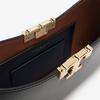 Tory Burch Eleanor Logo Metal Hardware Leather Shoulder Bag Women bags Black 164762-001