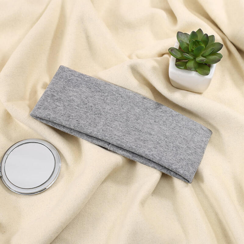 Basic Bandana Hairband (Light Gray)